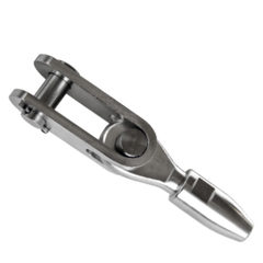 Terminale, a forcella saldata, con cono swageless, per fune 1x19