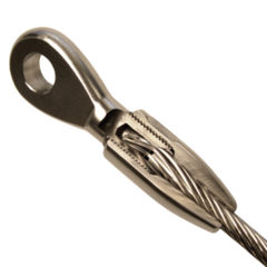 Terminali, con cono swageless, per fune 1x19
